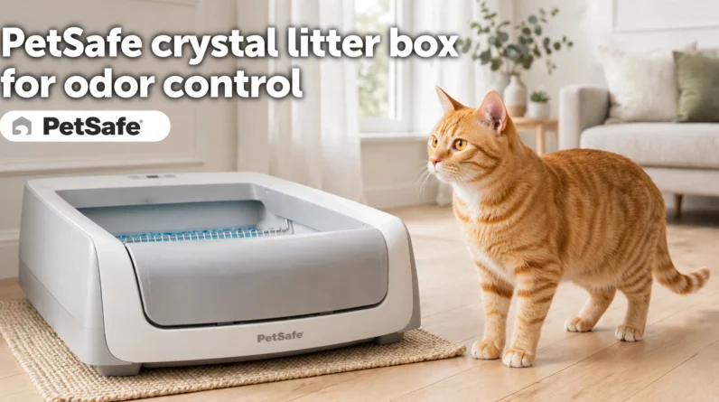 PetSafe crystal litter box for odor control